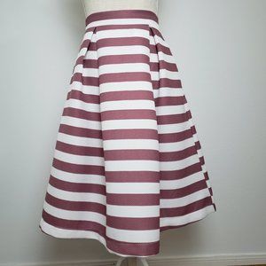 high waisted midi skirt with pockets